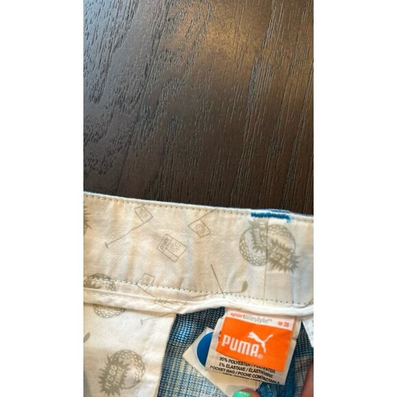 Puma plaid Shorts men’s size‎ 38 b13 - Picture 3 of 4